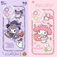 thumbnail image 2 of Funda de silicona suave Melody Kuromi para iPhone 14 Pro Max 13 12 11 Pro Max Mini XR XS X 8 7 6 6S Plus SE 2020, funda transparente xuanjing  unisex, 2 of 2