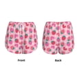 thumbnail image 5 of Vsdgher Haear Strawberry Print Women's Running Double Layer Shorts High Waisted with Pockets Elastic Yoga Workout Athletic Gym Sports, 5 of 8