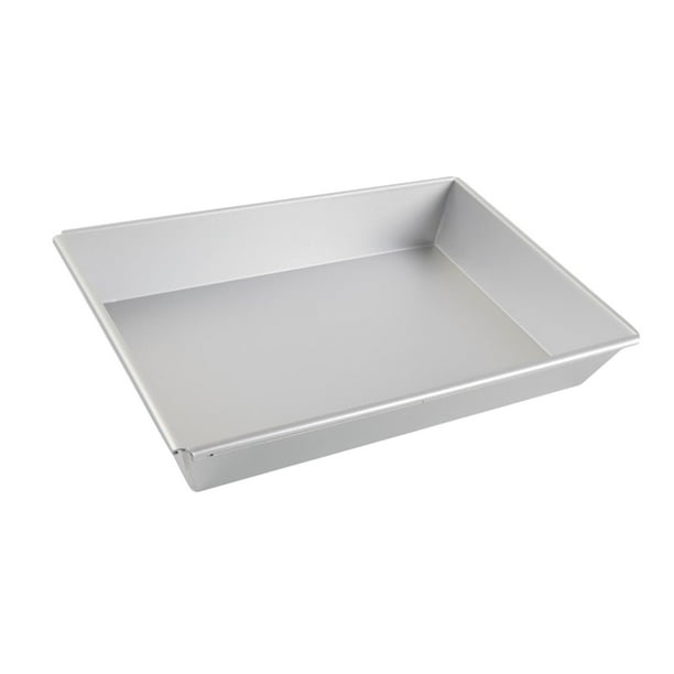 Bandeja rectangular para pizza de plato hondo, de aleación de aluminio anodizado, para cocina 30.5CMX20.5CMX5CM