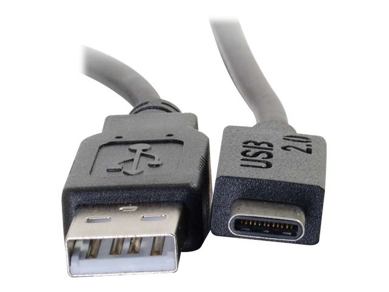 C2G 28872 USB-C Cable - USB 2.0 USB-C to USB-A Male/Male Cable, Thunderbolt 3, Tablet, Chromebook Pixel, Samsung Galaxy TabPro S, LG G6, MacBook, Black (10 Feet, 3.04 Meters)