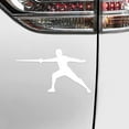 thumbnail image 3 of Magnets in Motion Fencer Male Car Magnet White, 3 of 4