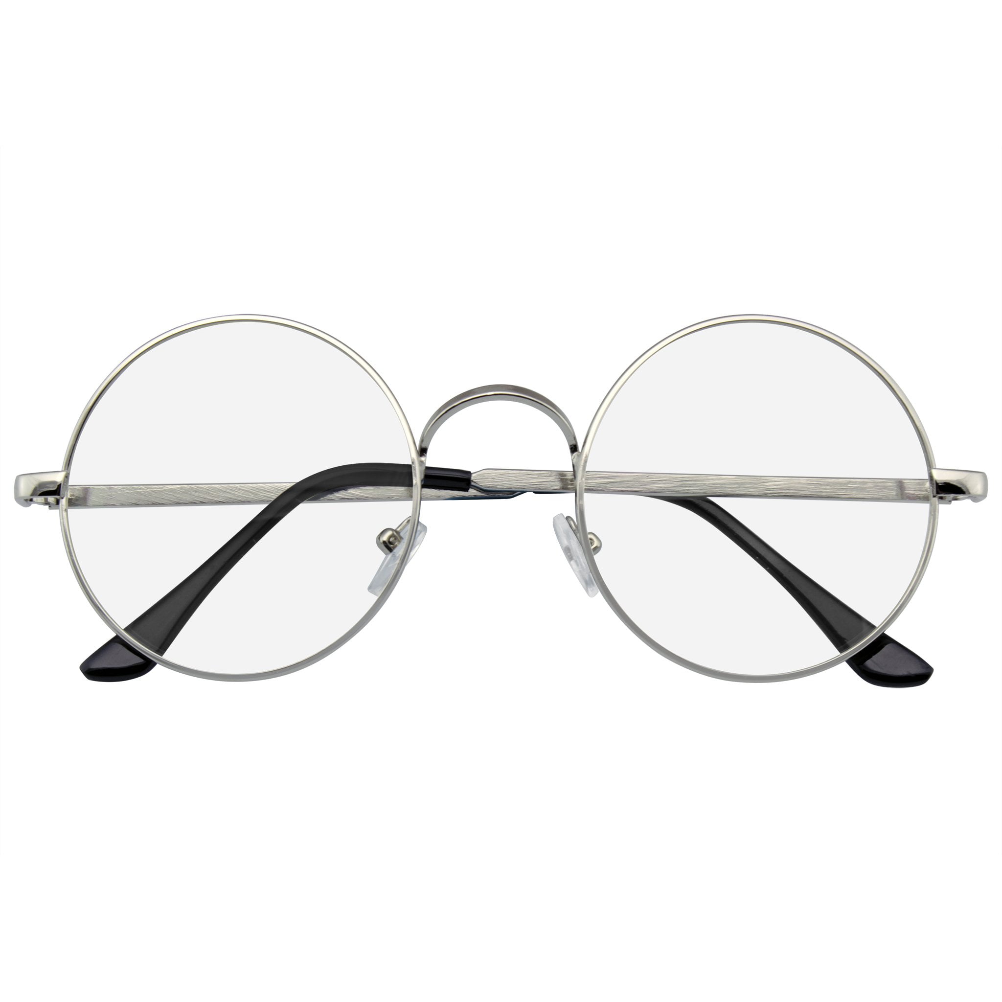 Round Clear Metal Frame Glasses 