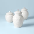 thumbnail image 3 of Lenox Opal Innocence Carved 3-piece Canister Set, White - 826014, 3 of 5