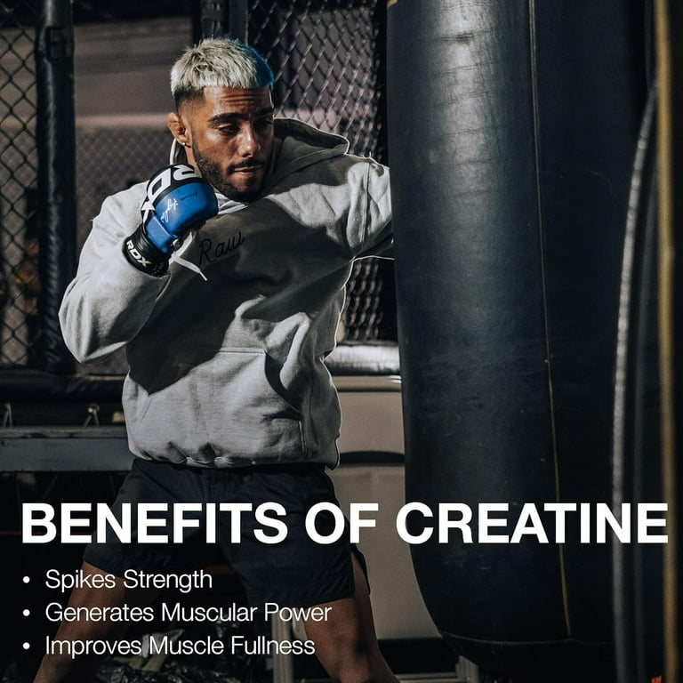 RAW Nutrition Essential 100% Pure Creatine Monohydrate, Unflavored, 8.81 oz, 50 Servings