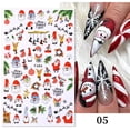 thumbnail image 4 of Pegatinas y calcomanías 3D para uñas de Navidad, adhesivos para uñas, Papá Noel, copo de nieve, alce, árbol de Navidad, manicura, diseño de arte de uñas de Navidad, 1 pieza, 4 of 4