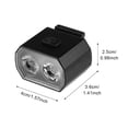 thumbnail image 3 of Advancent Faro de bicicleta al aire libre LED USB recargable linterna de seguridad impermeable luces de advertencia ciclismo linterna accesorios lámparas Bicicletas eléctricas Advancent OD029183-00, 3 of 6
