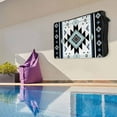 thumbnail image 6 of Outdoor TV Cover 30 to 32 Inches, Teal Aztec Tribal Vintage Art Abstract Art Waterproof and Weatherproof TV Cover with Remote Control Pocket, Flat Screen TV Cover Protector for Outside TV, 6 of 6