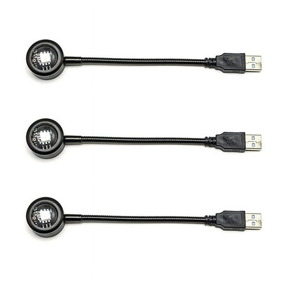 3X LED USB Sunset Lamp Night Light Projector Birthday Party Decoration Mood Light for Bedroom Living ,Sunset Red
