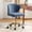 SLATE-BLUE, variant on Tina's Home Navy Velvet Swivel Office Chair with Gold Legs, Adjustable Height Rolling Desk Chair for Vanity