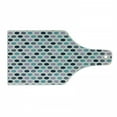 thumbnail image 1 of Geometric Cutting Board, Retro Retro Style Vintage Traditional Polka Dots with Grunge Texture Image, Decorative Tempered Glass Cutting and Serving Board, Wine Bottle Shape, Multicolor, by Ambesonne, 1 of 1