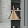 thumbnail image 6 of 60/7118-Nuvo Lighting-Lightcap-1 Light Large Pendant in Mid-Century Modern Style-12 Inches Wide by 14.5 Inches High-Burnished Brass Finish, 6 of 8