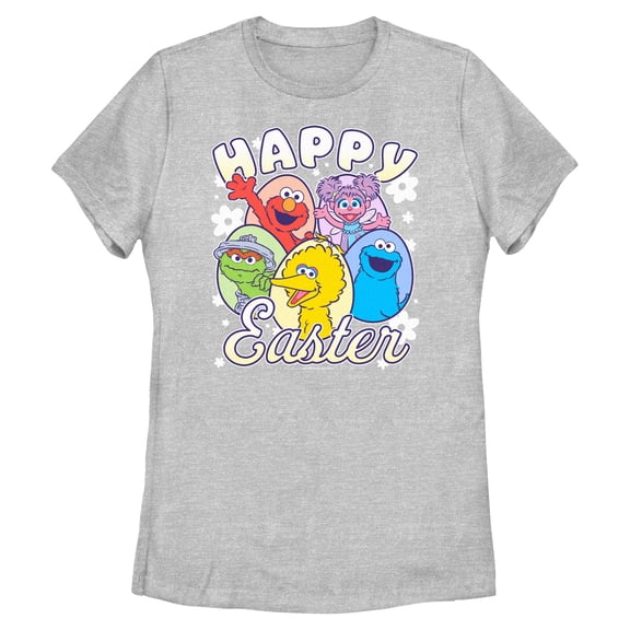 Womens Sesame Street Happy Easter Eggs T Shirt