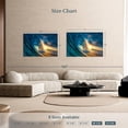 thumbnail image 4 of Elephant Stock Ocean Sunset Wave Wall Art - Horizontal Canvas Wall Art - Living Room Wall Decor - Beach Canvas - Teal And Yellow Decor - 51" x 34", 4 of 8
