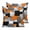 Orange, variant on 24x24 Pillow Covers Set of 2, Red Black Geometric Throw Pillow Covers Decorative Couch Cushion Case, Modern Abstract Art Block Microfiber Square Pillowcases for Bedroom Car Living Room