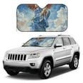 thumbnail image 2 of Fuzoiu Dog Angel Ascension Print Car Windshield Sunshade,Foldable Reflective Sun Visor,Windshield Sun Shade,UV Rays Sun Visor Shade,Auto Front Sun Shield Shade-Medium, 2 of 8
