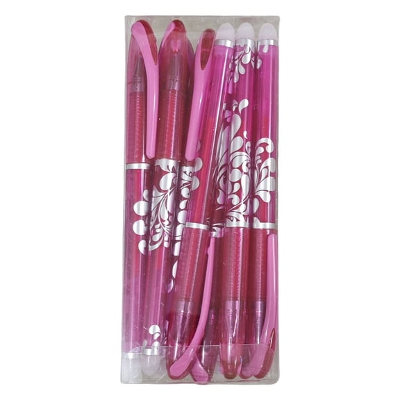Disappearing Ink Marking Pens, 12-Pack 6-Inch Heat Erasable Gel Pens in Red, for Business Document Review & DIY Crafting, YMHELF