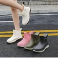 thumbnail image 2 of Wowen Rain Boots Slip On Antislip Rubber Waterproof Ankle Boots Rain Shoes, 2 of 10