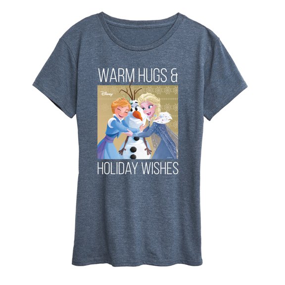 Frozen 2 - Warm Hugs Holiday Wishes - Women's Short Sleeve Graphic T-Shirt