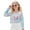 Axolotl Rainbow Blue, variant on COEQINE Girls Crop Top Sweatshirt Long Sleeve Crewneck Fall Winter Pullover Cute Casual Loose Fit Streetwear Clothes for Teen Kids Age 5-6, Axolotl Strawberry Pink