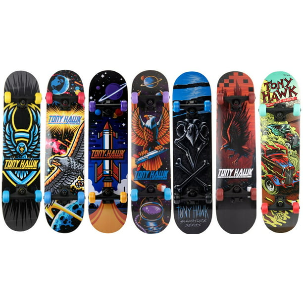 Tony Hawk 31 Popsicle Skateboard With Pro Trucks 50mmx30mm Wheels And Abec1 Bearings Walmart Com Walmart Com