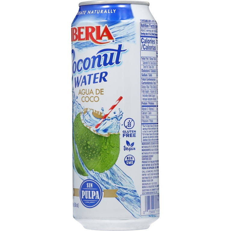 Iberia No Pulp Coconut Water 16.9 fl oz - Walmart.com