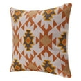 thumbnail image 3 of Ox Bay Sedona Handmade Orange/Off-White Southwestern Cotton 20" x 20" Indoor Throw Pillow, 3 of 8
