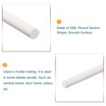 thumbnail image 3 of Unique Bargains ABS Plastic Rod Round Solid White Bar 4mmx250mm for Architectural Model Making, DIY Sand Table, 5 Pack, 3 of 5