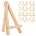 thumbnail image 2 of Caballete de marco, 20 piezas de caballete de madera, soporte de madera para exhibición de arte, soporte de trípode de madera, funcionamiento suave, 2 of 12