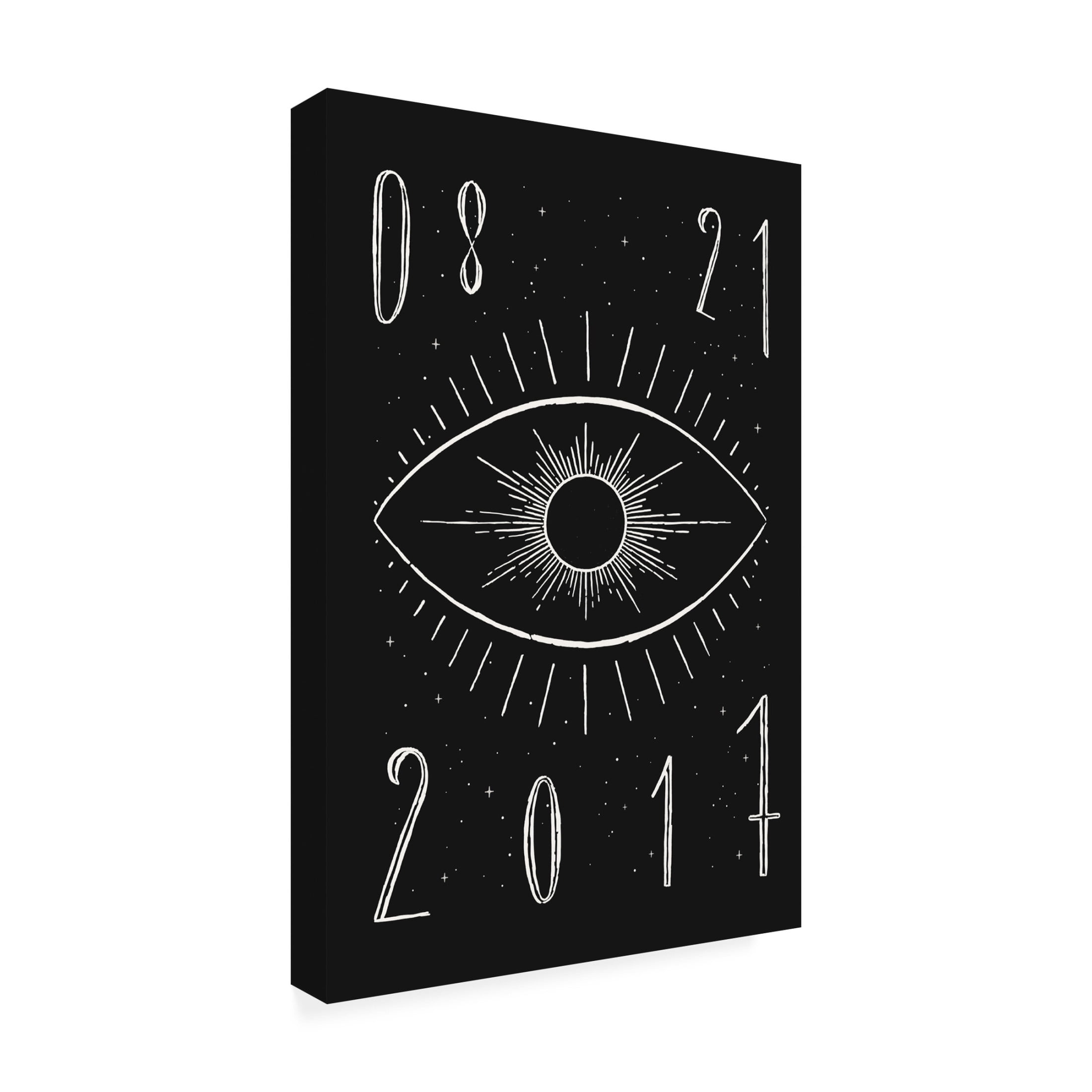 Trademark Fine Art Florent Bodart Total Eclipse Dark Canvas Wall Art