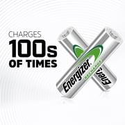 Energizer Rechargeable AA Batteries (4 Pack), Double A Batteries
