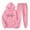Pink, variant on ibuvkizy 2 Piece Sets for Women!Outfits Men's and Women's Sports Tracksuits Long Sleeve Pullover Hoodies Sweatshirt Loose Coat and Sweatpants Fall Winter Suit Blue,S