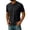 Black, variant on Men's Big and Tall Athletic Performance Tee (L-8XL), Short Sleeve Solid Color Round Neck Running Training Top White Size 3XL