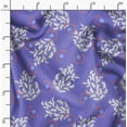 thumbnail image 2 of Soimoi Cotton Poplin Purple Fabric By the Yard - 42 Inch Wide - Leaves Pattern Fabric - Botanical and Elegant Designs for Various Uses Printed Fabric, 2 of 6