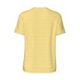 thumbnail image 2 of Daiia Yellow Gingham Mens Baseball Jersey Button Down Shirts Short Sleeve Sports Uniforms-4X-Large, 2 of 9