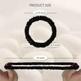 thumbnail image 5 of 22 Momme 100% Pure Mulberry Silk Scrunchies (4 PCS) - Small Hair Elastics and Ties for Women, Sleep Hair Care, No Damage, Black, 5 of 10