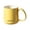 Yellow, variant on Dongrere Plastic Coffee Mug, Solid Color Tea Cup with Handle, Simple Drinkware Cup for Home, Office and Cafe Use, 3.3x3.6 Inch, Yellow