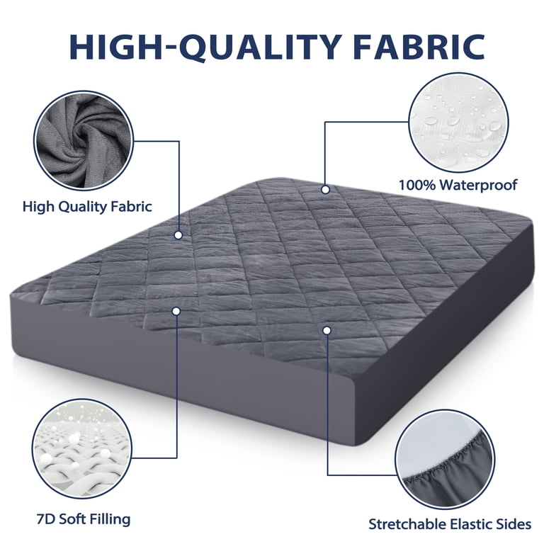 Bdeus Queen Waterproof Quilted Mattress Pad photo 7