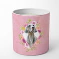 thumbnail image 1 of Caroline's Treasures Weimaraner Fleurs Roses 10 oz Pot de Soja Décoratif-Bougies, 1 of 2