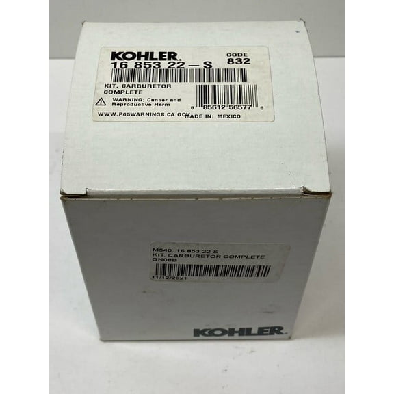 Kohler 16 853 22-S Kit, Carburetor Complete