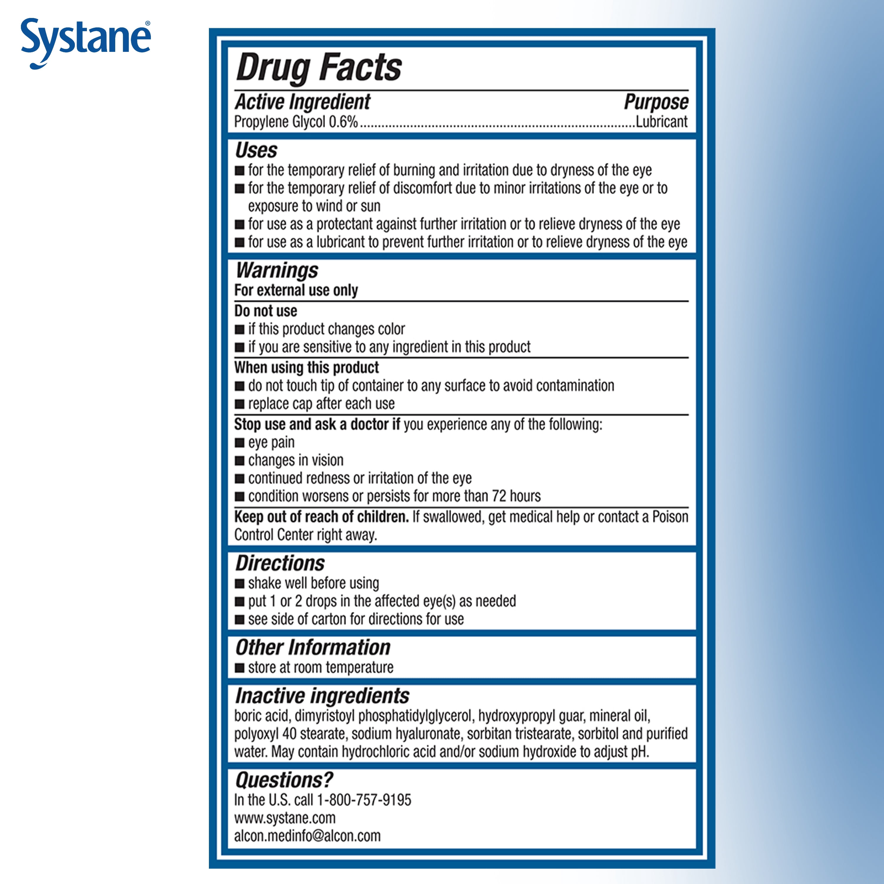 Systane PRO Preservative Free Eye Lubricant Drops for Dry Eyes, Hydrate, Restore & Protect (2 x 10 mL)