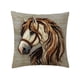 thumbnail image 1 of Casa Sofá Sala de Estar Cobertura Corta de Almohada de Peluche de Caballo 45x45cm, Decoración Bordada Linda, Almohadas para el Sofá Sala de Estar, 1 of 6