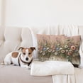 thumbnail image 4 of Ambesonne Floral Eucalyptus Throw Pillow Cover 2 Pack, Boho Wild Garden, 24", Rose and Olive Green, 4 of 7