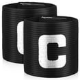 thumbnail image 2 of 2pcs Captain Bands Football Captain Arm Bands C Bands Elastic Sports Player Armbands, 2 of 4