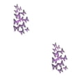 thumbnail image 2 of Baohd Add Of Color With Colorful Butterflies Wall Stickers Decorative Butterflies Simulated Butterflies Home Decor LK12 Purple 2Set, 2 of 6