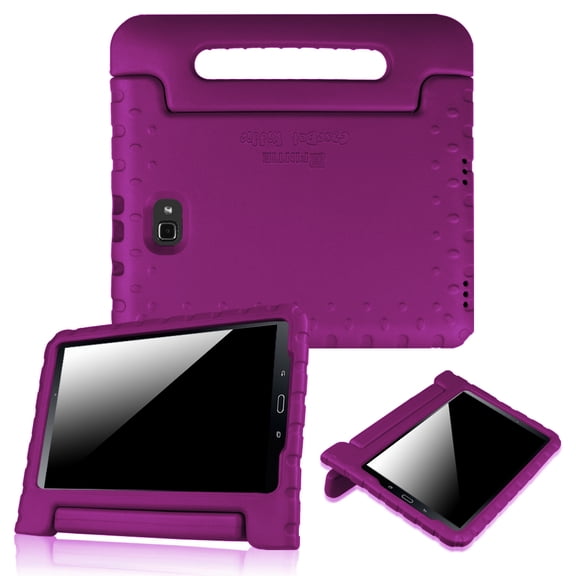 Fintie Shockproof Case for Samsung Galaxy Tab A 10.1 (2016 NO S Pen Version), Light Weight Convertible Handle Stand Kids Friendly Cover for Samsung Galaxy Tab A 10.1 Inch (SM-T580/T585/T587)，Purple