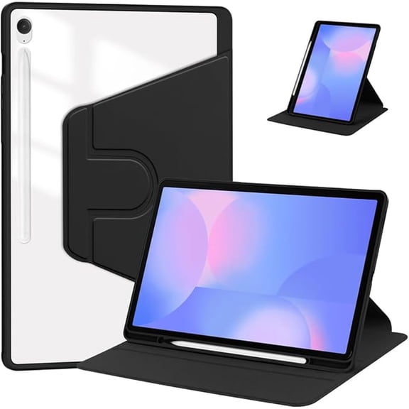 360° Rotating Acrylic Case for Samsung Tab S10 FE  13.1"（Black）