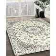 thumbnail image 2 of Ahgly Company Indoor Rectangle Traditional Champagne Beige Medallion Area Rugs, 6' x 9', 2 of 6