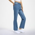 thumbnail image 4 of WILLBEST Jeans Mujer Pantalones Vaqueros de Mujer, Moda Informal, Rectos, de Pierna Ancha, Holgados, Cómodos, Elásticos, de Cintura Alta Chica, 4 of 5