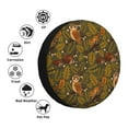 thumbnail image 4 of Wukai Autumn Leaves Owl Squirrel Print Spare Tire Cover for RV Trailer,Waterproof PVC Faux Leather Wheel Cover Fit for Truck,Trailer,RV,SUV,Camper and Most Vehicle-16 inch, 4 of 6