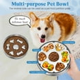 thumbnail image 4 of Slow Feeder Dog Bowls, 304 Stainless Steel Dog Slow Feeder Bowl 5 Cups Metal Dog Food Bowl with Non-Slip Base Bloat Stop Slow Eating Dog Bowl for Medium & Large Breed, Dishwasher Safe, 4 of 9